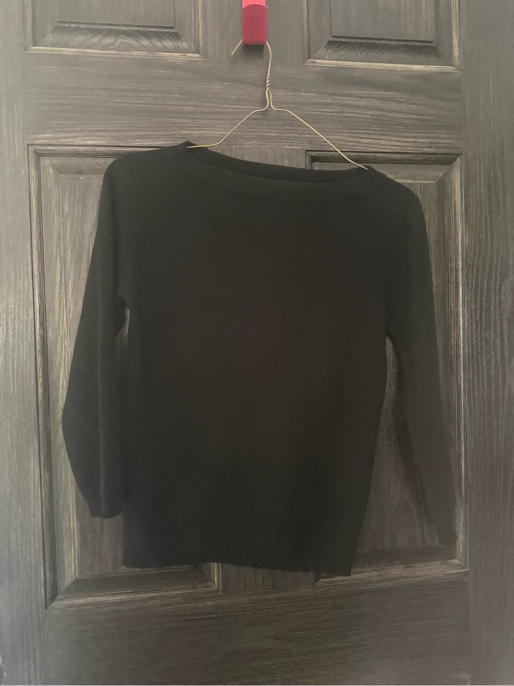 BCBGMaxAzria Black Off-the-Shoulder Knit Sweater